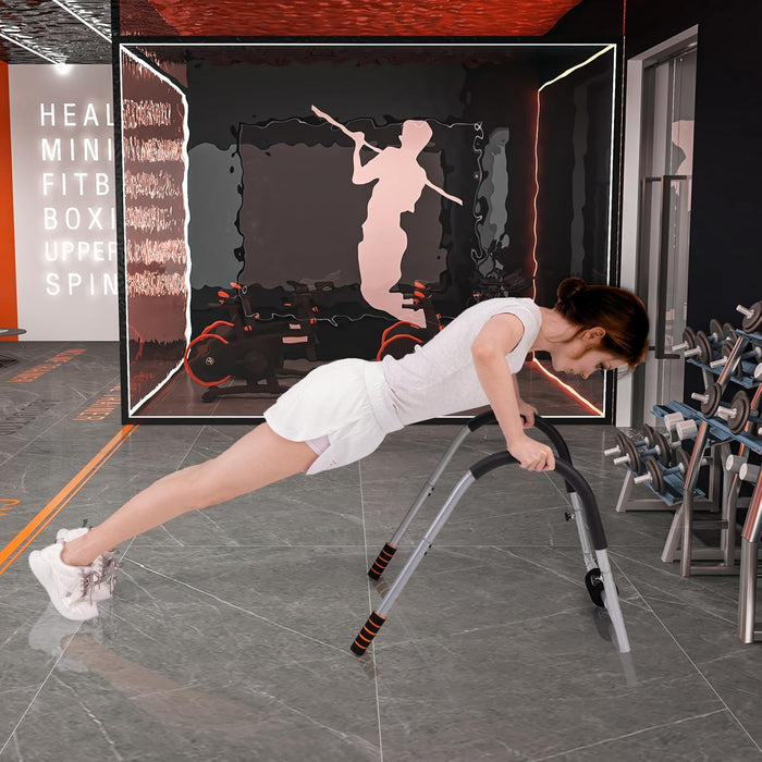 Allenatore Addominale Fitness Pieghevole, Allenatore Fitness AB con Supporto Imbottito per Testa/Collo, Assistente per Allenamento Sit Up, Esercitatore per Crunch