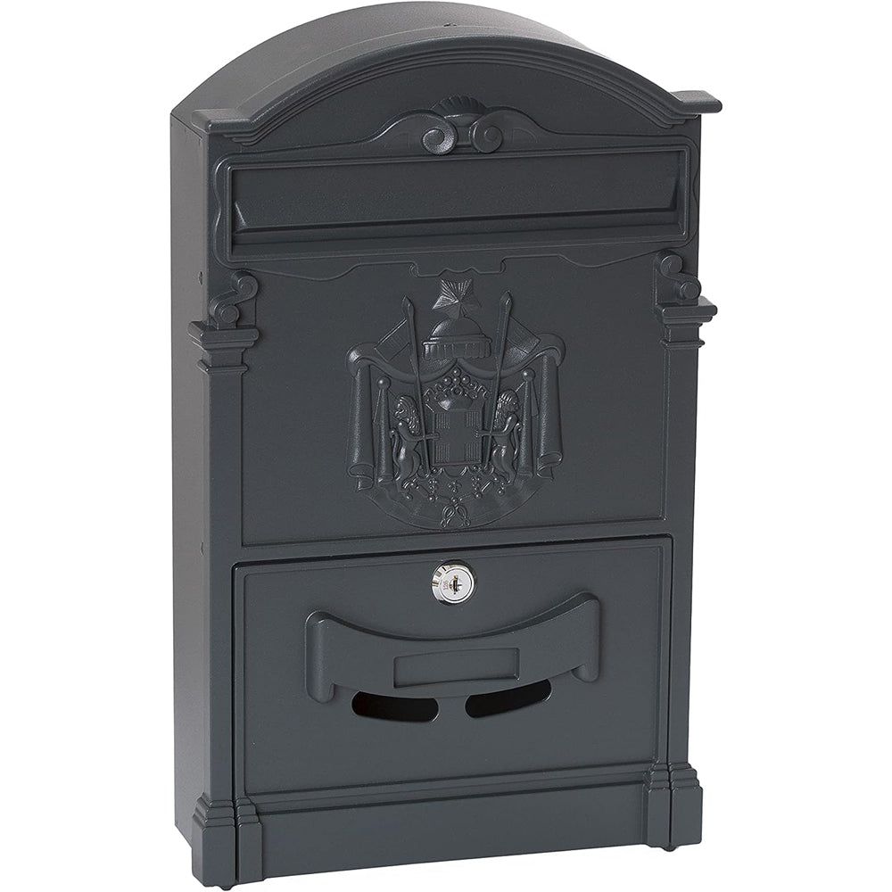 Cassetta postale per posta artistica alluminio esterno antracite 260x410x90 mm vulcania