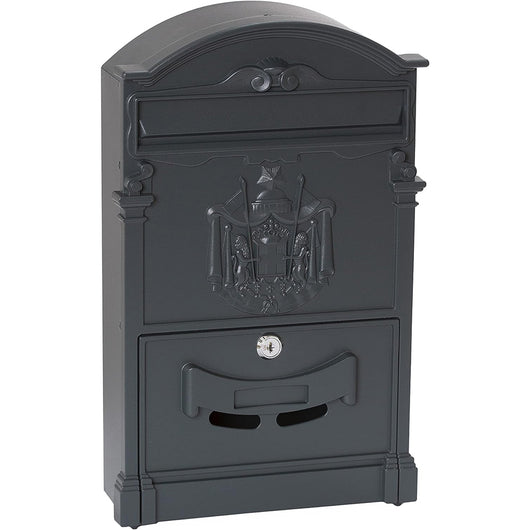 Cassetta postale per posta artistica alluminio esterno antracite 260x410x90 mm vulcania