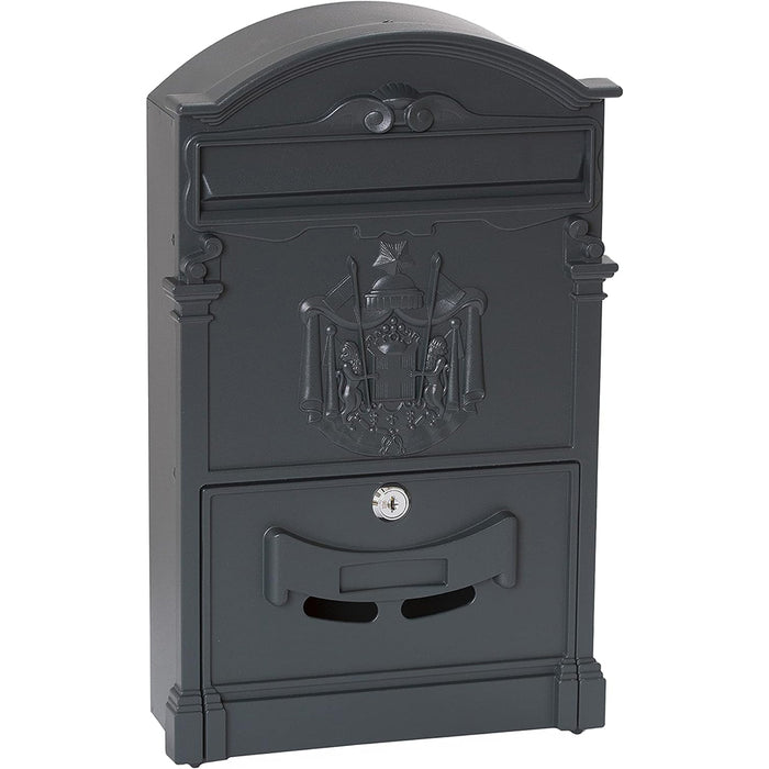 Cassetta postale per posta artistica alluminio esterno antracite 260x410x90 mm vulcania