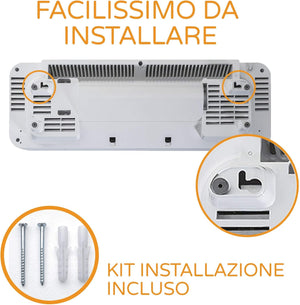 Bimar AMA05 Termoventilatore da Bagno Ceramico - Termoventilatore Basso Consumo - Scaldabagno Elettrico 2000W