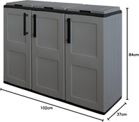 Armadio basso prodotto in polipropilene, materiale ri-ciclabile