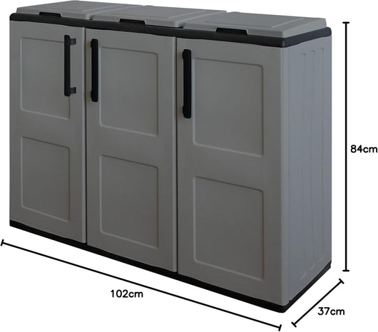 Armadio basso prodotto in polipropilene, materiale ri-ciclabile
