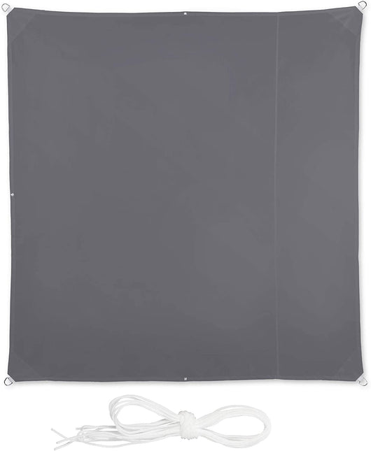 Vela ombreggiante quadrata 2 x 2 m grigia 13_0002929