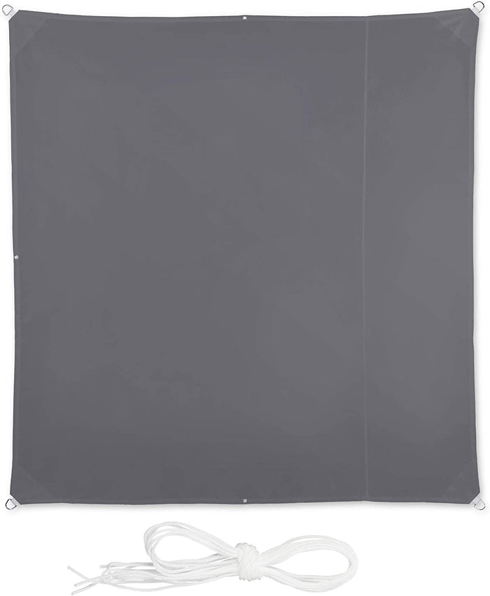 Vela ombreggiante quadrata 2 x 2 m grigia 13_0002929