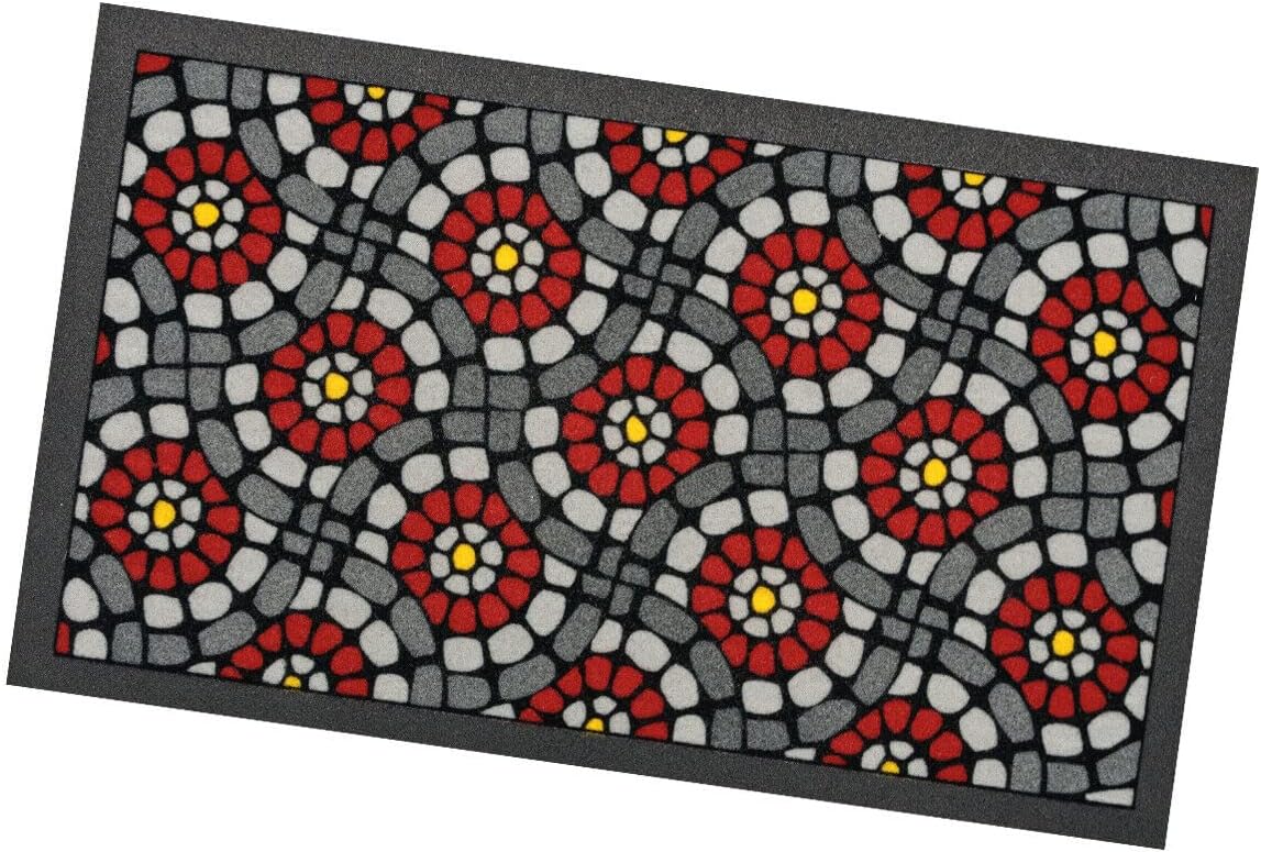 Zerbino Gomma Morbida Tappeto Ingresso Asciugapassi Antiscivolo 40x70 cm Dis.Y