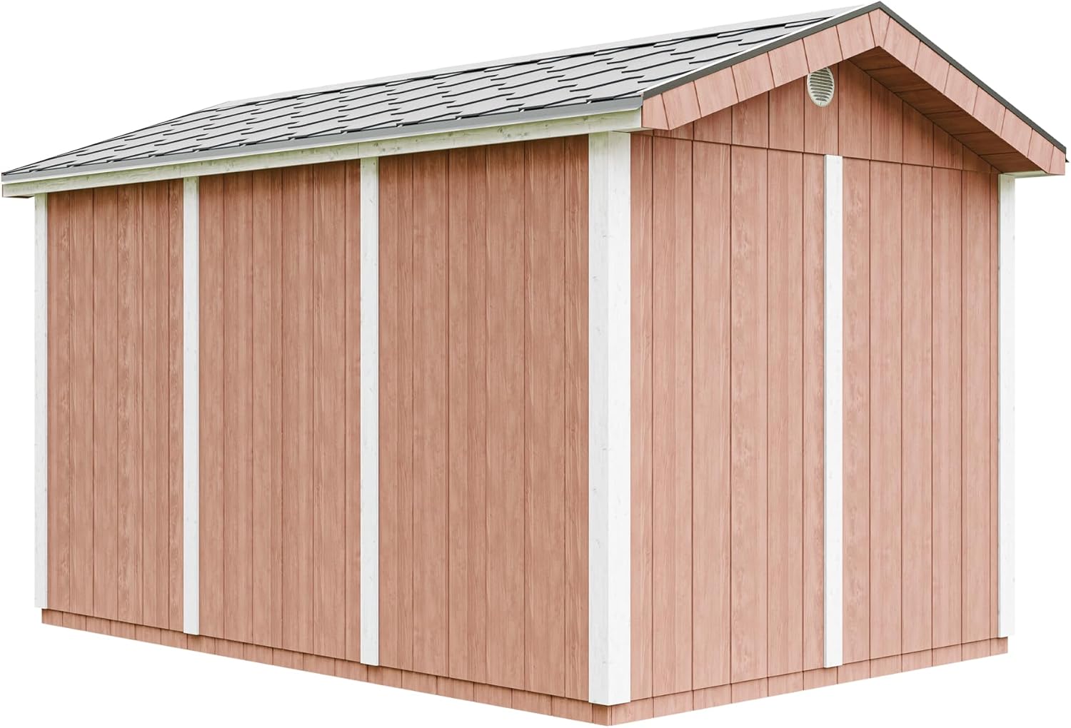 Casetta da giardino di qualit? premium 8,68 m² - H252x250x412 cm - Timbela M914A-REDWOOD RED