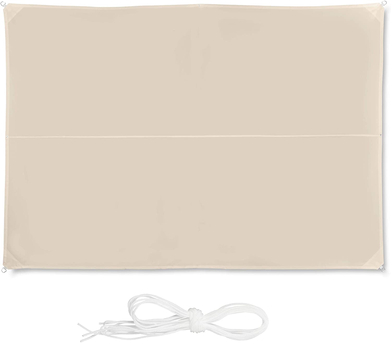 Vela ombreggiante rettangolare 3 x 4 m beige 13_0002930_3