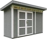 Casetta da Giardino di QUALITÃ€ PREMIUM 4,3mq-L161xW411cm - TIMBELA M902A-CAVERN STEEL