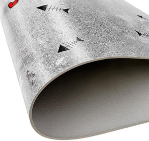 Tappeto Sottociotola Tovaglietta 38x60 cm Pvc Impermeabile Antisfilo Antiscivolo Cane Gatto Dis.C