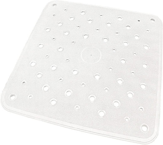 Tappeto Doccia Vasca Bagno Ruvido con Ventose Antiscivolo Profumato 53x53 cm Bianco