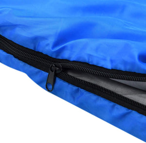 Sacco a Pelo Matrimoniale, Sacco a Pelo XL Matrimoniale per 2 Persone, con 2 Cuscini, per Campeggio, Escursionismo, attività all'Aria Aperta, 220 x 150 cm（Blu)