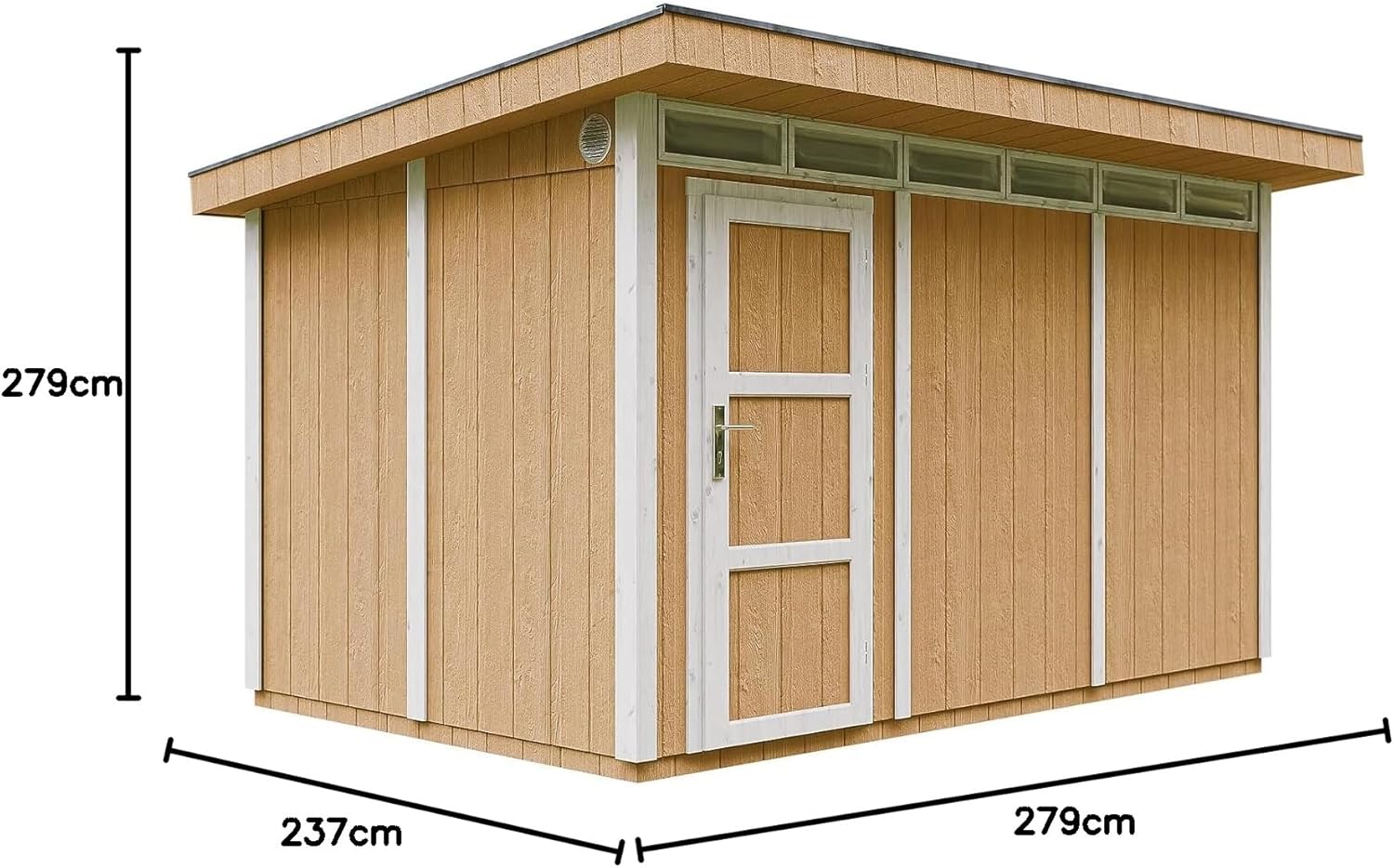 Casetta da Giardino di QUALIT? PREMIUM 8,7m?²-L412xW279cm - TIMBELA M904