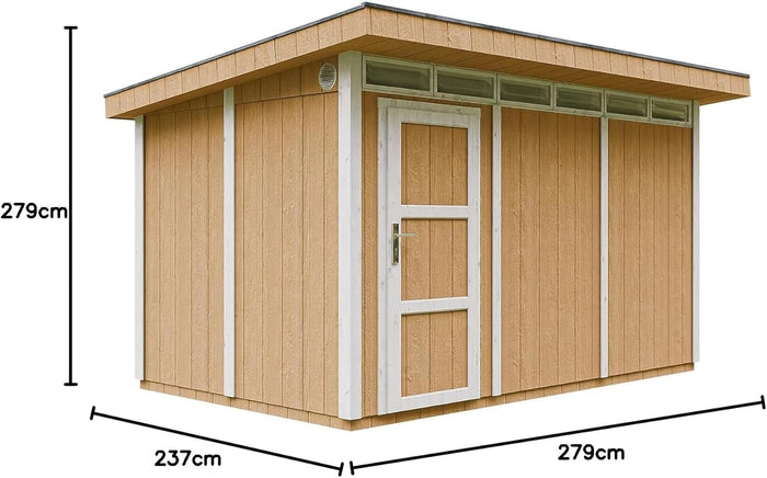 Casetta da Giardino di QUALIT? PREMIUM 8,7m?²-L412xW279cm - TIMBELA M904