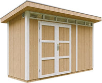 Casetta da Giardino di QUALIT? PREMIUM 4,3m?²-L161xW411cm - TIMBELA M902A-HARVEST HONEY