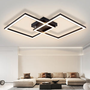 ZMH Lampada da soffitto plafoniera LED moderna 24W bianca calda design per cucina