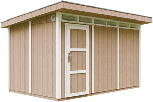 Casetta da Giardino di QUALIT? PREMIUM 8,7m?²-L412xW279cm - TIMBELA M904-TERRA BROWN