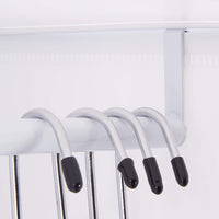 Armadio guardaroba con scaffale cubo 18 scomparti in plastica modulare per scarpe bianco 13_0001073