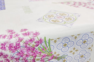 Tovaglia Antimacchia Cucina 140x240 cm Moderna Tela Cerata Felpata Copri Tavolo Lavanda Shabby Chic
