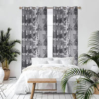 Tenda Porta Finestra New York 1 Pannello 140x290 cm Filtrante Moderna Occhielli Acciaio