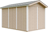 Casetta da giardino di qualit? premium 8,68 m² - H252x250x412 cm - Timbela M914-TERRA BROWN