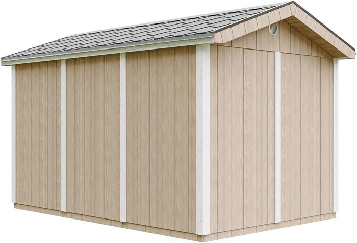 Casetta da giardino di qualit? premium 8,68 m² - H252x250x412 cm - Timbela M914-TERRA BROWN