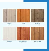 Kit di impregnanti per legno - 5 litri di colore BIANCO+ 5 litri di impregnante di colore MOGANO