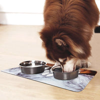 Tappeto Sottociotola Tovaglietta 50x70 cm Pvc Impermeabile Antisfilo Antiscivolo Cane Gatto Dis.D