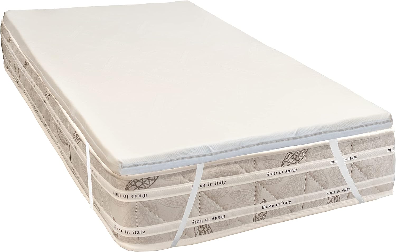 Topper Correttore Materasso singolo Memory 75x190 H4 Ortopedico Rigidità  media Sottovuoto Oeko-Tex