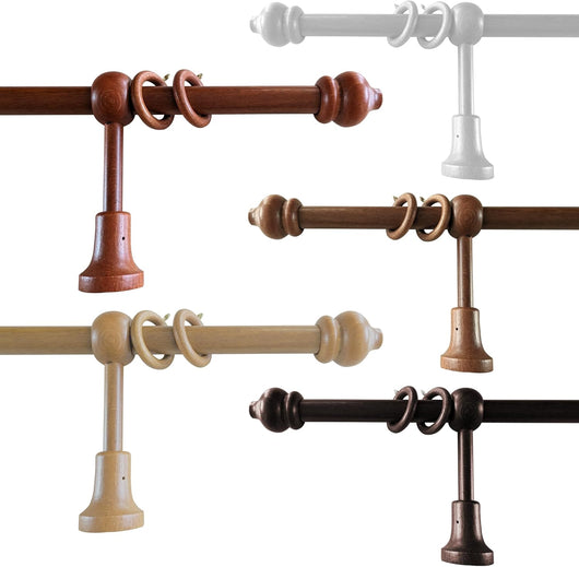 Bastone Tenda in Legno di Alta Qualità, diametro 23 mm a strappo colore naturale lunghezza 140 CM