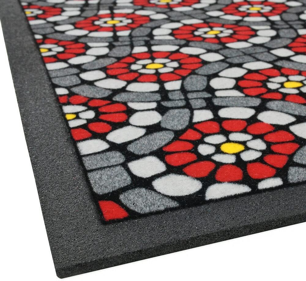 Zerbino Gomma Morbida Tappeto Ingresso Asciugapassi Antiscivolo 40x70 cm Dis.Y