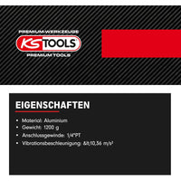 AVVITATORE PNEUMATICO PISTOLA PNEUMATICA A IMPULSI 1/2″ 1084Nm MINIDEVIL KS TOOLS