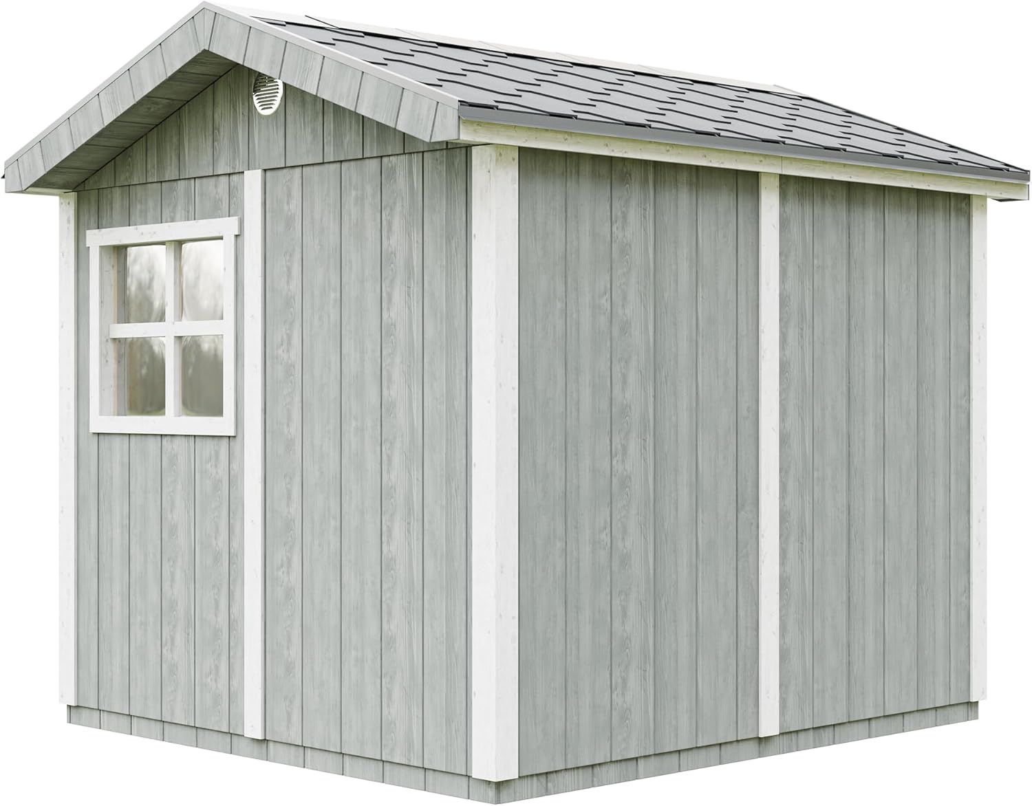 Casetta da giardino di qualit? premium 5,9 m² - H252x250x294 cm - Timbela M913A-CAVERN STEEL