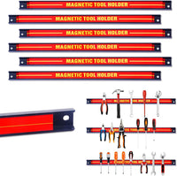 Portautensili Magnetico Composto da 3/6 Pezzi per Chiave Coltelli Cacciaviti,Capacit¨¤ Carico10 kg (6)