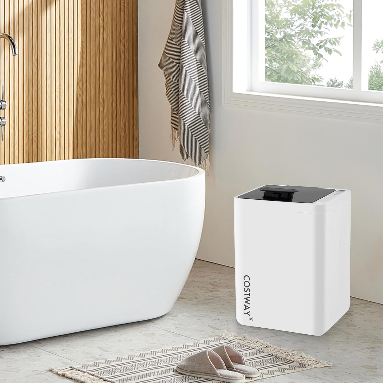 Scaldasalviette 23L, Scalda Salviette da Bagno Elettrico con Spegnimento Automatico, Timer a 6 Livelli e Display LED, Towel Warmer Spazioso per Spa, Terme e Albergo