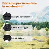 Gazebo Pop-up Pieghevole 3 x 4,5 m, Gazebo da Giardino Impermeabile Altezza Regolabile con Fori di Drenaggio, Tenda da Giardino Antivento con Borsa di Trasporto a Ruote (Grigio)