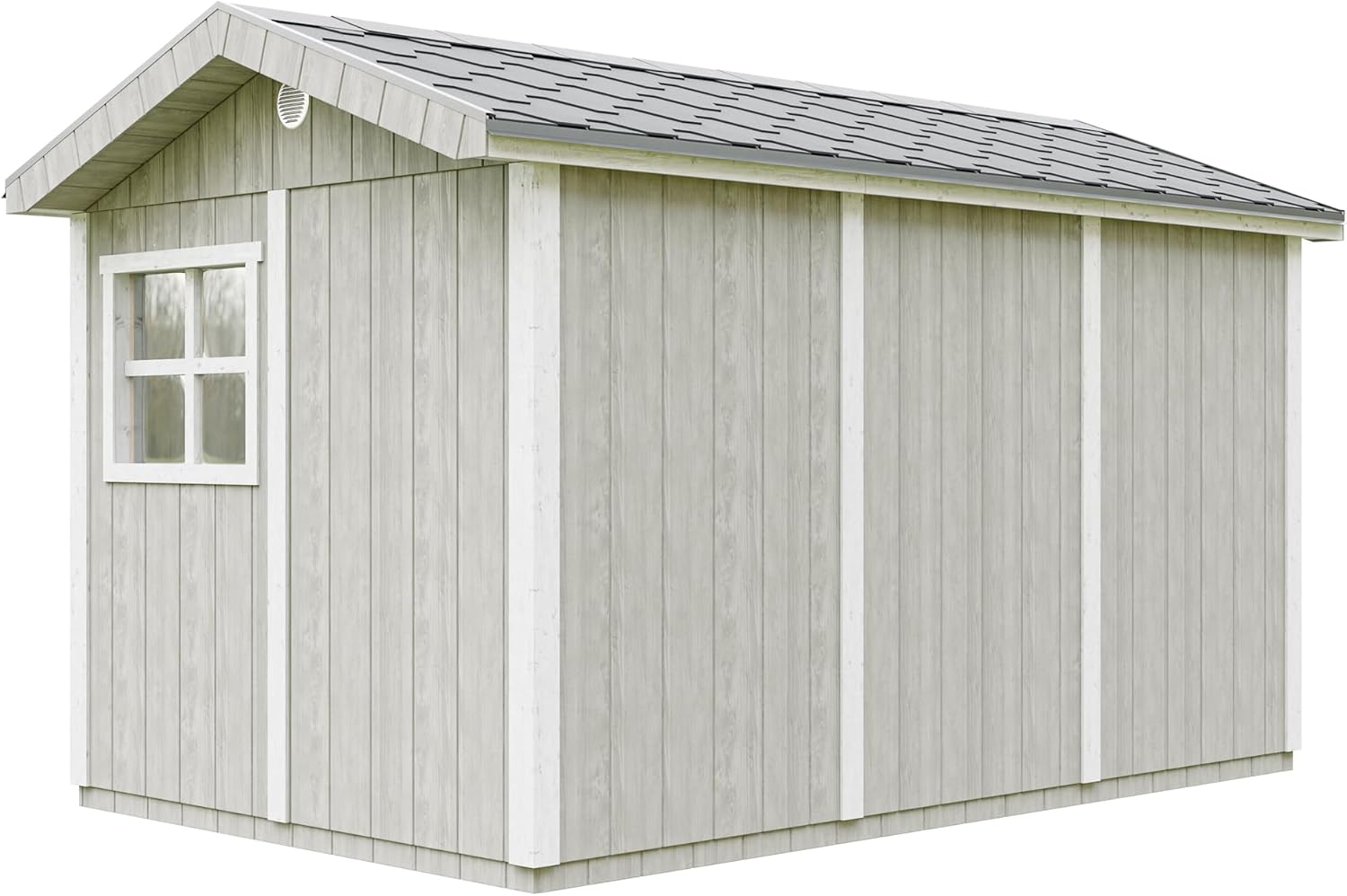 Casetta da giardino di qualit? premium 8,68 m² - H252x250x412 cm - Timbela M914-TUNDRA GREY