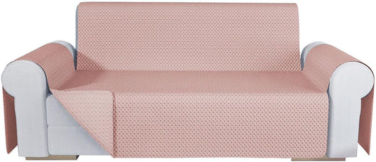 Copridivano Double Face Moderno Lavabile Fodera ProteggiDivano 4 Posti Rosa