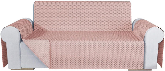 Copridivano Double Face Moderno Lavabile Fodera ProteggiDivano 4 Posti Rosa