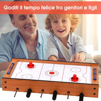 Tavolo multi gioco 2 in 1, tavolo da gioco con design compatto per calcio balilla e hockey da tavolo, facile da montare, per adulti e bambini