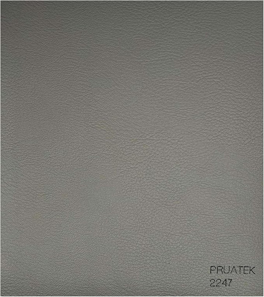Tessuto FintaPelle Nautica Tappezzeria Alta Qualità "PRUATEK" - Colore GRIGIO 2247 - Morbida e Resistente - Vendita al Metro - H.140