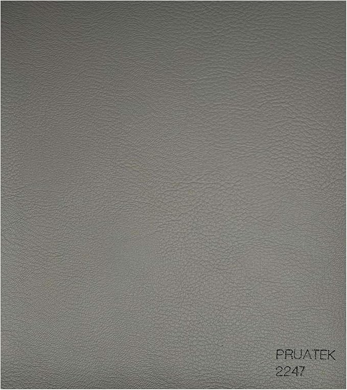 Tessuto FintaPelle Nautica Tappezzeria Alta Qualità "PRUATEK" - Colore GRIGIO 2247 - Morbida e Resistente - Vendita al Metro - H.140