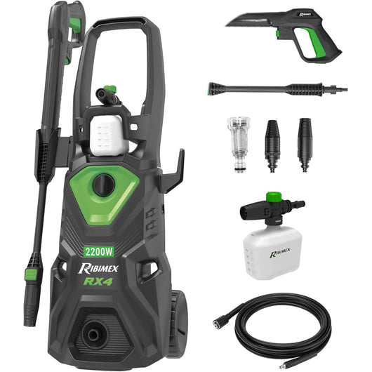 IDROPULITRICE RX4 2200W 160bar PORTATA MAX 480 Lt/h CON ACCESSORI RIBIMEX