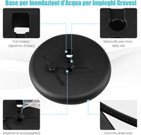 Supporto Poster Menù Stand per Pubblicità da Terra in Metallo, Girevole e Regolabile in Altezza, A4 / A3 (A3 Nero)