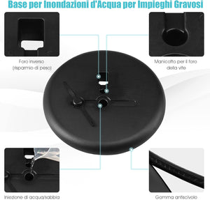 Supporto Poster Menù Stand per Pubblicità da Terra in Metallo, Girevole e Regolabile in Altezza, A4 / A3 (A3 Nero)