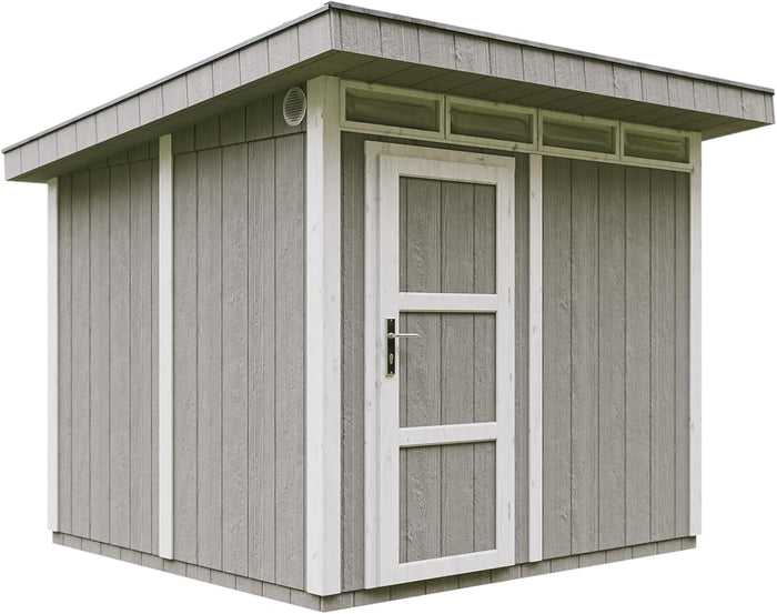 Casetta da Giardino di QUALIT? PREMIUM 5,9m?²-L279xW293cm - TIMBELA M903-TUNDRA GREY