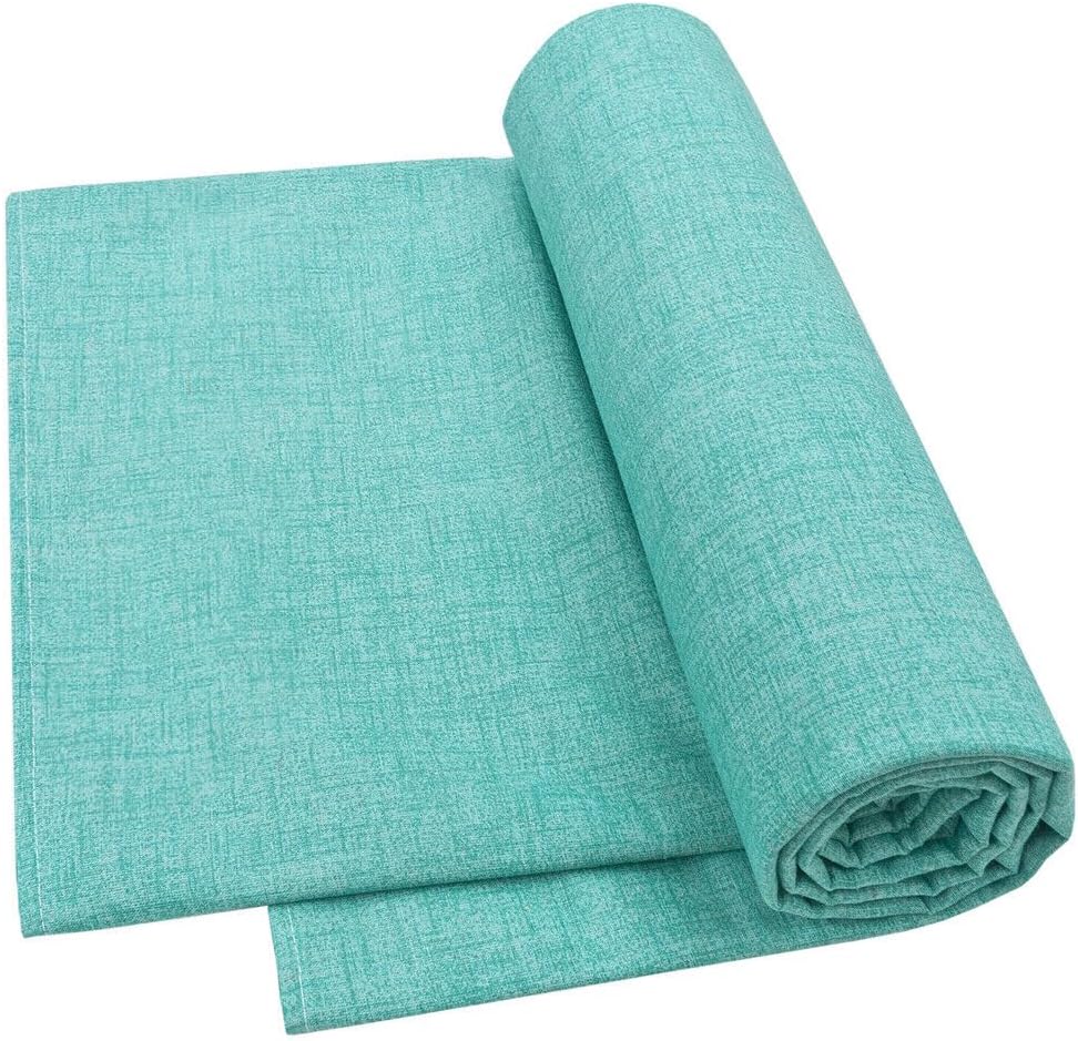 Telo Arredo Cotone 260x280 cm Copridivano Granfoulard Copriletto Tessuto Multiuso Turchese Pastello