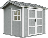 Casetta da giardino di qualit? premium 5,9 m² - H252x250x294 cm - Timbela M913A-CAVERN STEEL