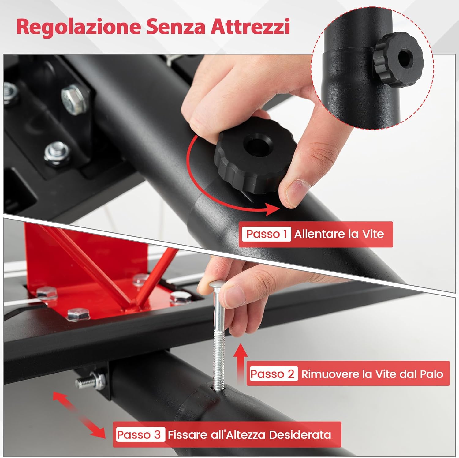 Canestro da Basket da Esterno Regolabile in Altezza 230-305 cm con Tabellone Resistenza agli Urti da 110 cm, Ruote e Base Riempibile, Canestro da Basket Portatile per Adulti e Ragazzi