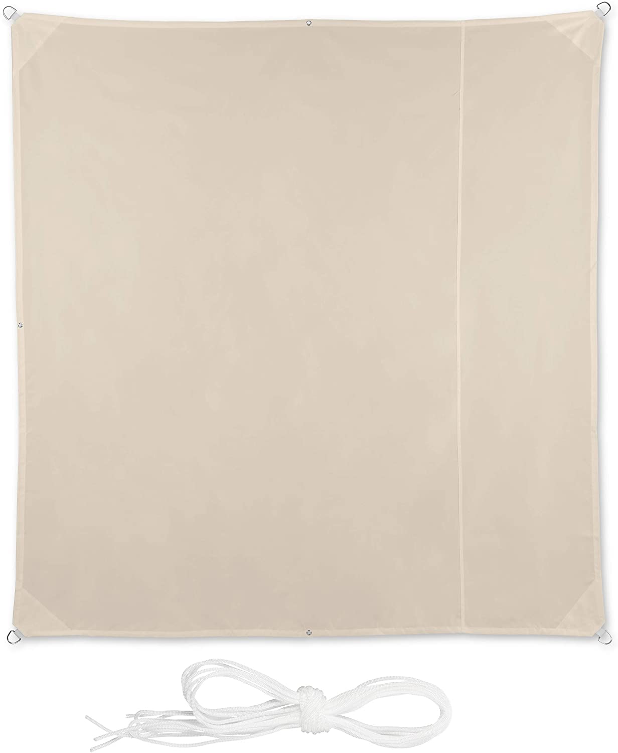 Vela ombreggiante quadrata 2 x 2 m beige 13_0002942